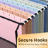 SUNEE Hanging File Folders - 50 Pack Letter Size Hanging File Folders with 1/5-Cut Tabs, Stay Organized for Home and