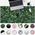 Cute Cat Mouse Desk Pad - Kawaii Green Desk Mat, Large Gaming Mouse Pad for Computer Office, Non-Slip Base, Stitched