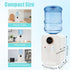 Lumicasaler Countertop 3-Temp Settings, 1.19 4.99 (White-2) Water Dispenser, Top Loading Water Cooler Dispenser