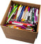 Office Supplies Bulk, 5 Pound Box (Approx. 200-250 Pens), Retractable Ballpoint Pens, Assorted Point Ink
