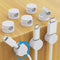 AGPTEK 8 Pack Magnetic Cable Clips, Upgraded 360 Rotatable Cord Holder Clips for