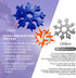 2 Pack 18 in 1 Snowflake Multi Tool, Phillips Flat Screwdriver Kit/Wrench/Bottle Opener, EDC Camping Gear Gifts for Men