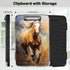 Clipboard with Storage, Nursing Clipboards Folder with Pen Holder for Teacher Nurse, Galloping Horse