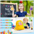 MixTeach 72 Pcs Teacher Appreciation Gifts - Wooden Sticky Notes Pads Holder with Inspirational Back to School