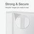 Oxford 1.5" Round Ring Binders, View Binder, XtraLife Hinge, Non-Stick, PVC-Free, White, 350 Sheet Capacity