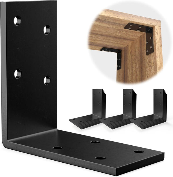 KOMOHOM I Bracket Angle Iron 1.5"X3"X3" (15PCS) Galvanized Corner Bracket,L Brackets for Wood