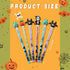 Qilery 96 Pcs Halloween Pencils Bulk with Top Eraser, Stackable Non-Sharpening Push Pencils for Kids Halloween Party