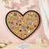 BENECREAT Heart Cork Board, 12.9x11.8inch, 0.8inch Thick Wall Mounted Bulletin Display Board for Brooch Pin Storage,