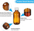 PATIKIL 2oz (60ml) Glass Sample Bottles, 12Pcs Round Dispensing Bottles with White Poly Cone Cap