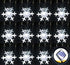 Solar Christmas String Lights Outdoor Waterproof, 30 LED 20Feet Snowflake Fairy Lights with 8 Lighting Modes for Garden