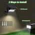 360 IP65 2-in-1 2 Pack) Nreonrick Solar Spot Lights Adjustable Solar Lights Outdoor Waterproof with Solar Powered