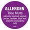 DayMark Safety Systems Removable 1" Circle Allergen Label, "Tree Nuts", Purple, Roll of 1000