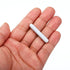 MECCANIXITY Magnetic Stirrer Mixer Stir Bar Rod, 40mm/1.57" Cylinder Shape PTFE Coating Magnet for Laboratory (8Pcs)