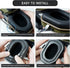 GEVO 2 Pack Gel Ear Pads for Walker's Razor Earmuffs, Comfortable Replacement Ear Cups with TPU Leather Silicone Gel