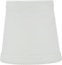 Aspen Creative 32718-2A, 3" 4" 4" Set 2 Empire Clip-On Chandelier Lamp Shade, White, Top x Bottom x Slant Height
