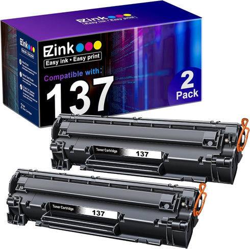 E-Z Ink Compatible High Yield Toner Cartridge Replacement for Canon 137 Black CRG-137 (2 Pack) for ImageClass D570