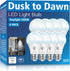Gonhom 8 Pack Dusk to Dawn Light Bulbs Outdoor, 5000K-Daylight, 720LM, 9W(60W Equivalent)