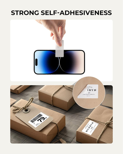 2x1In Stickers,1000 MUNBYN Thermal Sticker Labels, Address Barcode Self-Adhesive Label Paper for Direct Thermal Printer