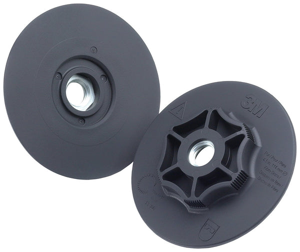 3M Fibre Disc Backup Pad - For Angle Grinder - TN Quick Change - Metal Grinding Disc Pad - 4.5" x 5/8-11 Thread - 2140 Black