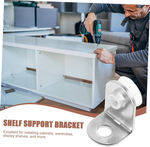 Angoily Stainless Steel Corner Brackets for Shelves Heavy Duty Brackets for Glass and Support of Durable Angle Braces