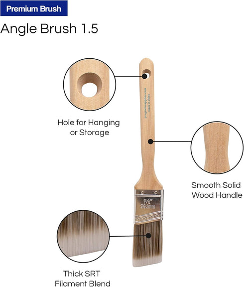 Pro Grade Paint Brushes Set - Paint Brush Set (3 Ea 1.5A SC)