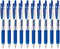 Zebra Sarasa Clip 0.3 Retractable Gel Ink Pen, Blue Ink, Rubber Grip, Value Set of 10