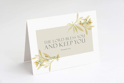 Pack 24 Religious Thank You Cards with Bible Verse - Watercolor Scripture Design - of - Rectangle