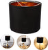 Round Linen Fabric Lamp Shade Decorative Pendant Light Cover for Table Floor and Wall Sconce Lighting Easy to Install