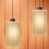 E27 4.72 Inch NUOBESTY Small Drum Lampshade Base Linen Fabric Lamp Cover for Table and Pendant Lamps Indoor Light