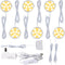 Bookcase Bookshelf Accent Lighting Kit, Under Cabinet LED Puck Light, 110V Electric
