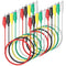 Goupchn 10PCS Alligator Clips Electrical Test Leads, Dual Ended Crocodile Clips Jumper Wires for Circuit Testing