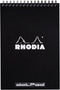 Rhodia Wirebound Notepad, A5, Dot, Black