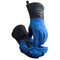 Caiman Premium Split Cowhide MIG/Stick Welding Gloves, Fleece Lining, Kontour Design, Kevlar Stitching, Blue/Black,