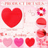 Roowest 600 Sheets Valentines Day Heart Sticky Notes, Heart Notepads, Self Stick Notepad Memo Colorful Sticky Pad for