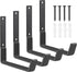Heevir Heavy Duty Utility Hooks, Garage Storage Wall Mount Steel Hooks, Garden Tool