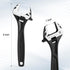 WORKPRO 6" Adjustable Wrench - Black Oxide Wrench with Inch/Metric Scale, Premium Cr-V Steel