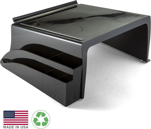 Officemate 26102 Recycled Telephone Stand, 12 1/4 x 10 1/2 x 5 1/4, Black