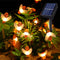 Solar Bee String Lights Outdoor, 50 LEDs Waterproof 8 Modes Honeybee Fairy Lights for Garden Decor