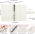 A6 8pcs Envelopes,12pcs 24 SKYDUE Budget Binder, Money Organizer for Cash with Zipper Expense Budget Sheets & Rose Gold