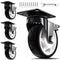 5 Inch Heavy Duty Casters, 2600lbs Capacity (Set of 4) - Industrial