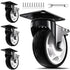 5 Inch Heavy Duty Casters, 2600lbs Capacity (Set of 4) - Industrial