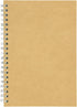 Soft Cover Spiral Notebook Journal, Coofficer Blank Sketch Book Pad, 100 Pages, 7.5 "x 5.1" (Brown)