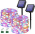Lezonic Outdoor Solar Christmas Lights Waterproof,2 Pack Total 240LED 24M/80Ft Garden Light