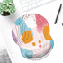 ITNRSIIET Ergonomic Mouse Pad with Gel Wrist Support, Small Wrist Rest, Non-Slip PU Base, 8.7 x 7.2 inches, Art Style
