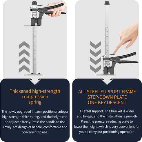 YIEMIZDK Set (15.7) Labor-Saving Arm Jack Two-Piece for Wall Tile Positioning, Doors, Windows, Cabinets, Installation