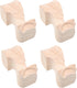 ARTIBETTER Wooden Table Legs and Chair Feet Set, Rubberwood Carved Furniture Legs