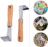 DOITOOL Felled Draw Shave Knife: 2pcs Bark Removal Tool, Woodworking Log Debarker Tool, Bark Peeler