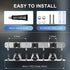 ZONGOOL Mop Broom Holder Wall Mount, Broom Organizer, Stainless Steel Wall Hanger for Home Kitchen Garden Laundry