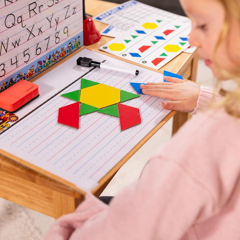 Melissa & Doug School Time! Classroom Play Set Game - Be Teacher or Student