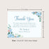 5.5x4.25 Floral Sympathy Thank You Cards, Personalized Funeral Thank You Cards, Bereavement Notes with Envelopes, Flat